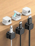 Magnetic Cable Holder for Desk – Adjustable Wire Organizer (Under Desk)