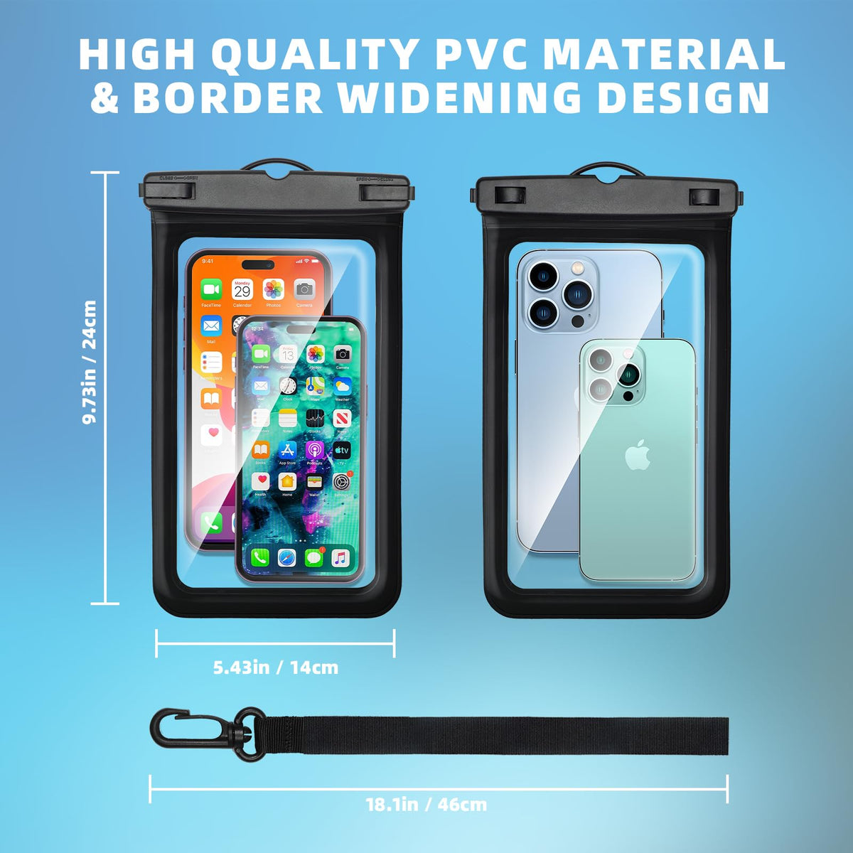 Waterproof Phone Case - Universal Dry Bag ( Black,Pink,Clear)