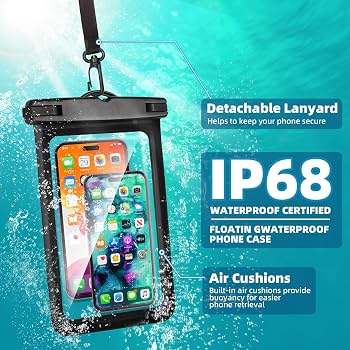 Waterproof Phone Case - Universal Dry Bag ( Black,Pink,Clear)